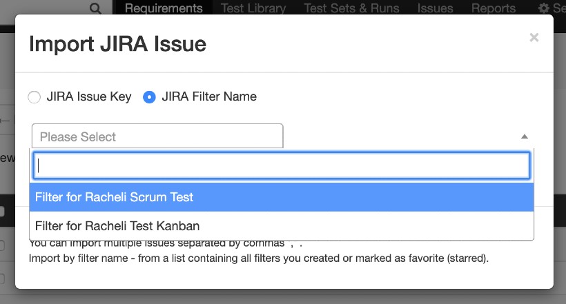 Synch issues from Jira filter