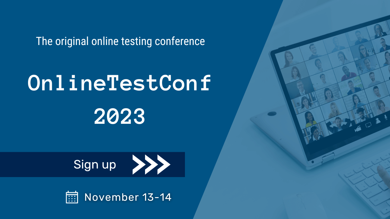 Join OnlineTestConf #13