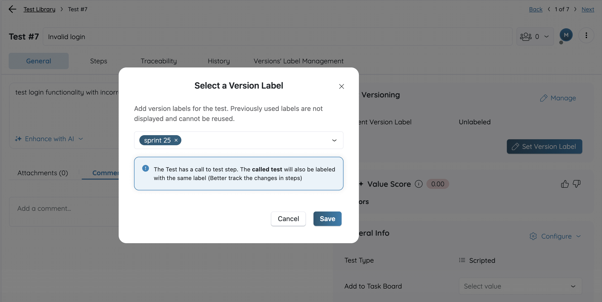 Test Version Update Test Versioning