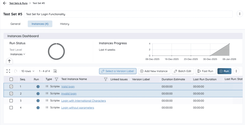 Version Test Example Test Versioning